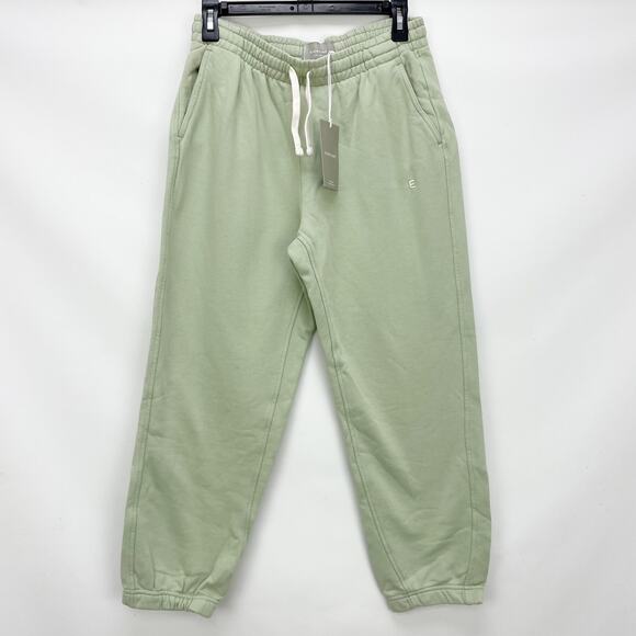 Everlane Womens Track Jogger Small Light Green Sweatpants Organic Cotton NWT - Picture 3 of 9